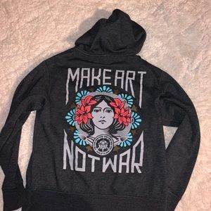 Obey, Make Art Not War Hoodie!